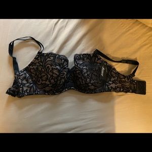 NWT Paramour Black Lace Bra 36G